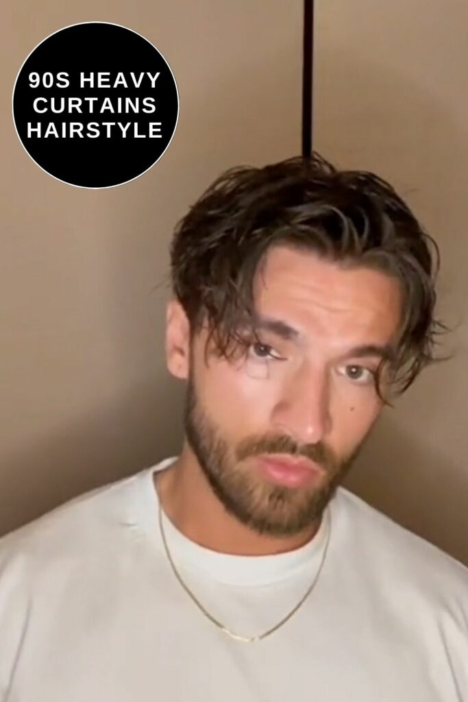90s curtains hair for men